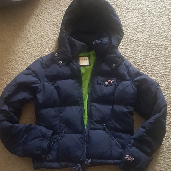 hollister heavy puffer jacket